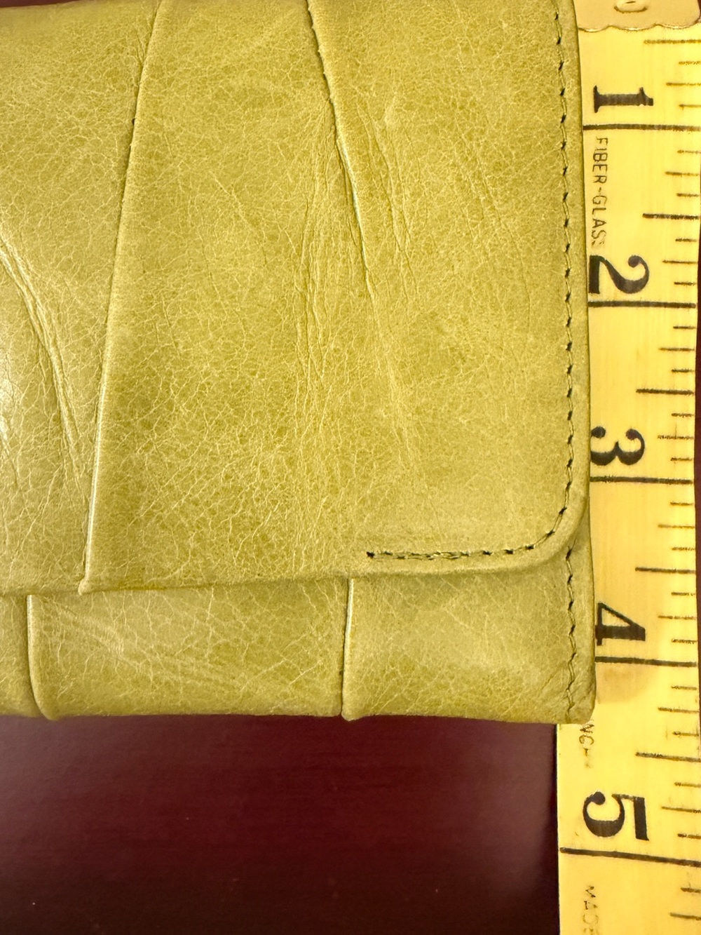 HOBO Olive Green Leather Fold Clutch - Picture 2 of 5